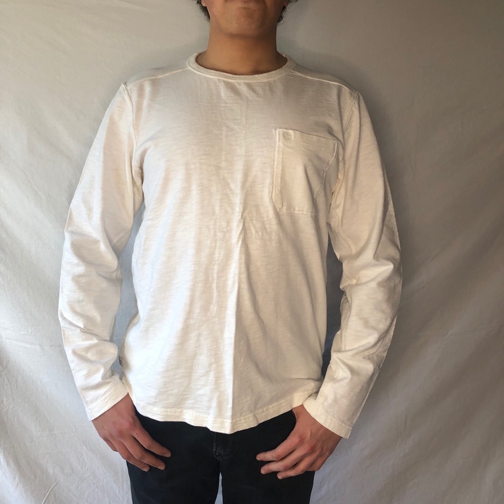 White timberland long sleeve